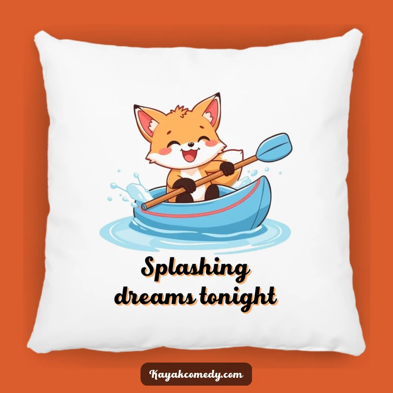 Funny Fox Cub Splash Pillow: Cozy Comfort with a Splash of Fun
