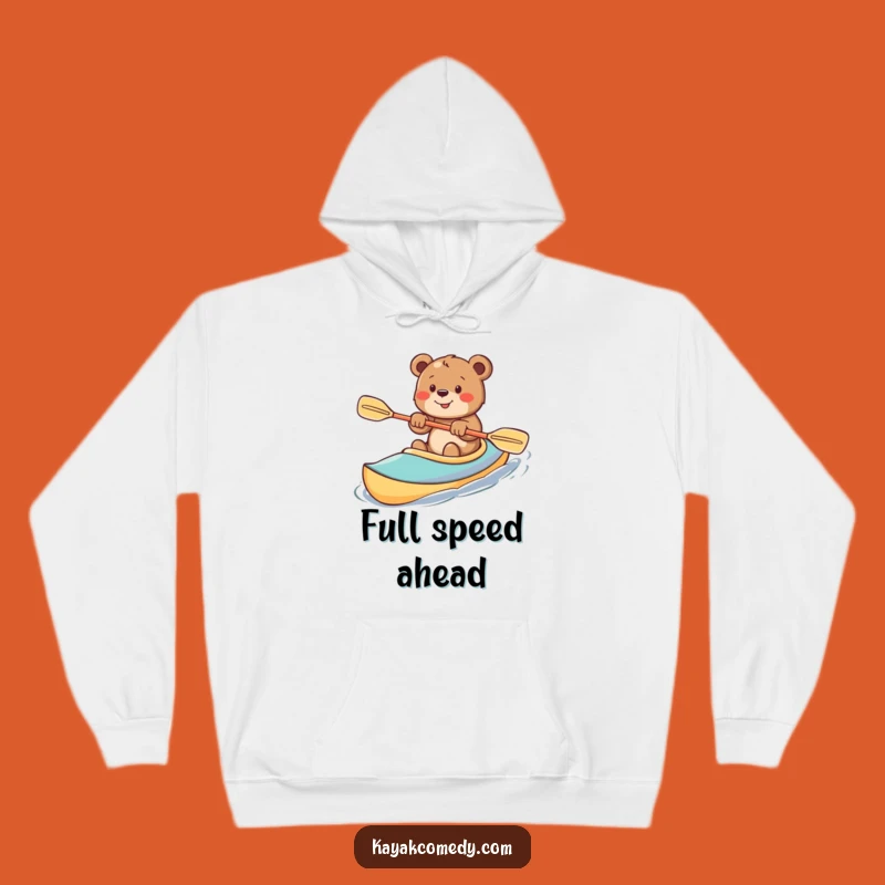 Funny Bear Cub Kayak Hoodie: Stay Cozy and Cheerful with This Hilarious Design
