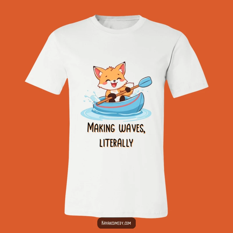 Funny Fox Cub Splash T-Shirt: Wear Your Glee with This Hilarious Tee